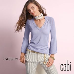 Cabi lavender bell sleeved blouse